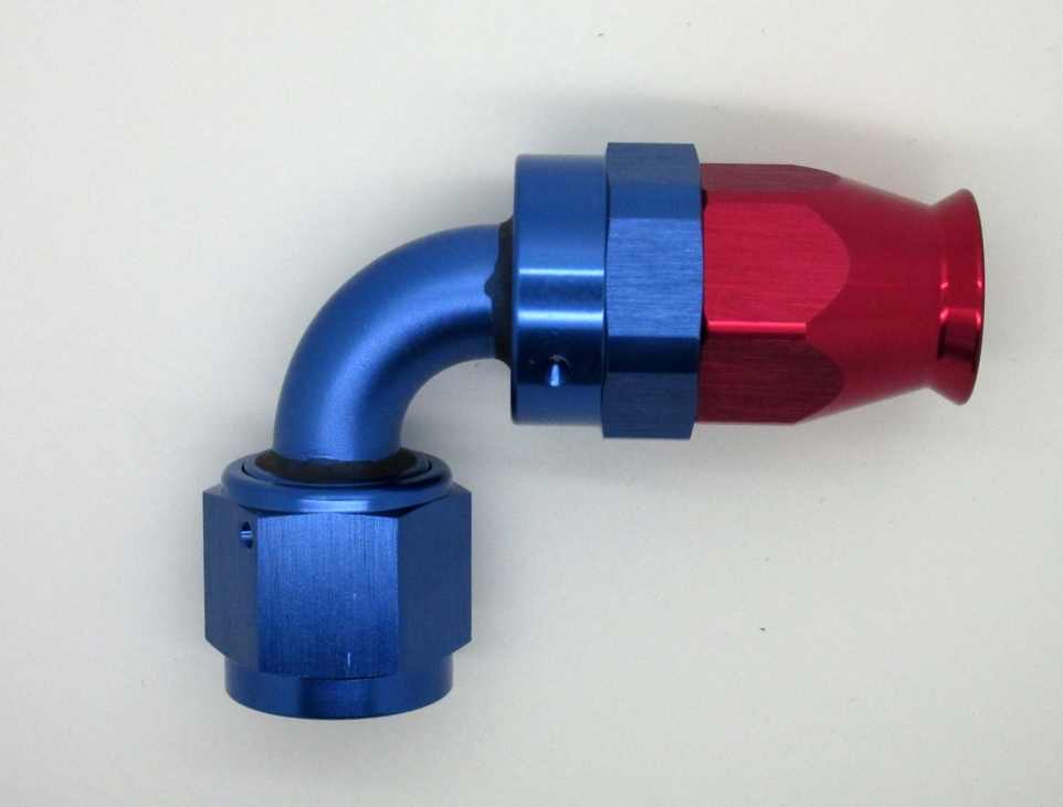 JIC Anschluss 90° Dash 08 JIC  3/4-16   für PTFE Schlauch Serie 600