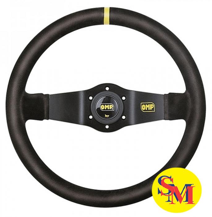 OMP Lenkrad Rallye 95mm geschüsselt 
Wildleder schwarz Speichen schwarz