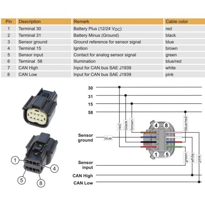 VDO Voltmeter 8-16 Volt 
SingleViu 52mm