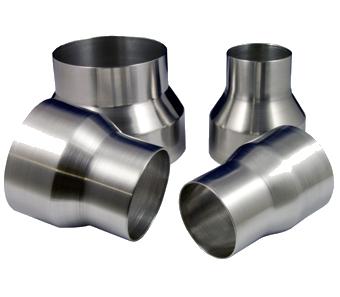 Zweistufiges Reduzierrohr aus Aluminium 
76mm-102mm