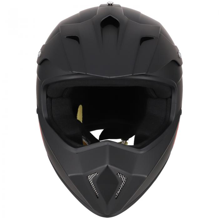 Beltenick FIA Cross Helm schwarz matt 
mit Hans Clips FIA 8859-2015 