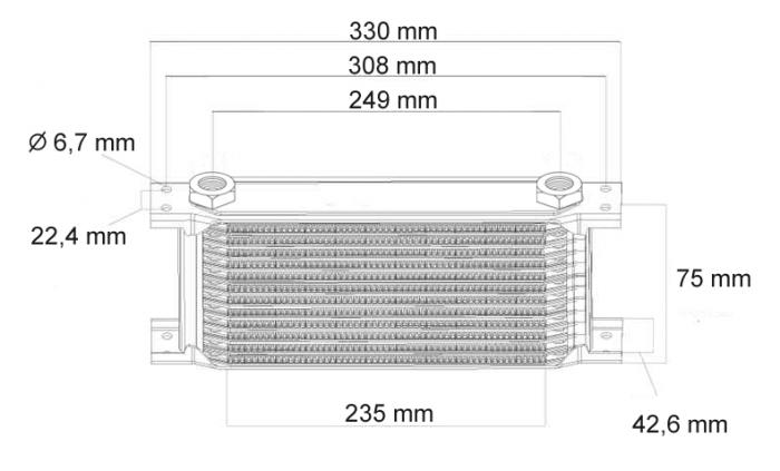 Beltenick Ölkühler M22 x1,5 330mm lang
10 Reihen (75mm)