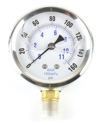 Glycerin gefülltes Manometer  für Accusump 