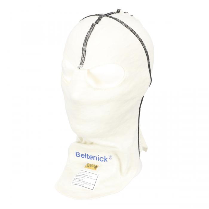 Beltenick Kopfhaube Balaclava 2-lagig weiss, Augenlöcher
FIA 8856-2018