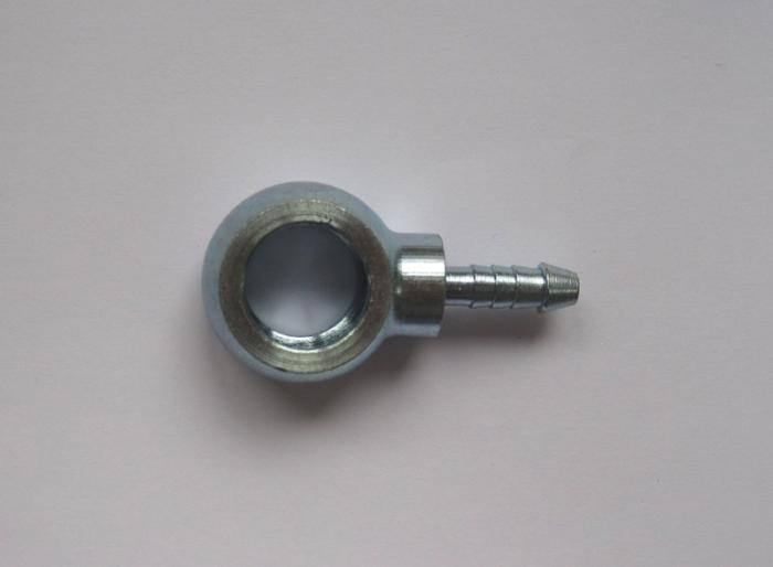 Stahl-Ringstück 4mm Schlauch
Bohrung 14mm Durchmesser