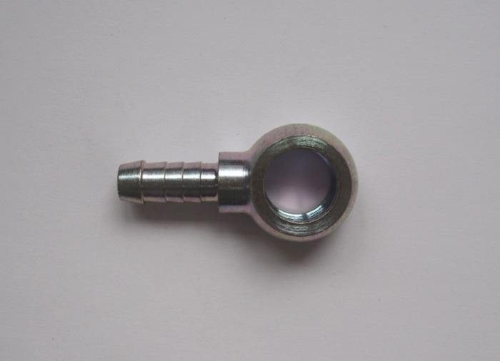 Stahl-Ringstück 8mm Schlauch
Bohrung 14mm Durchmesser