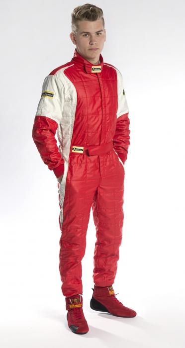 Rennoverall Beltenick Stratos FIA 8856-2000
Overallgröße: Gr. M (48-50), Overallfarbe: rot-silber
