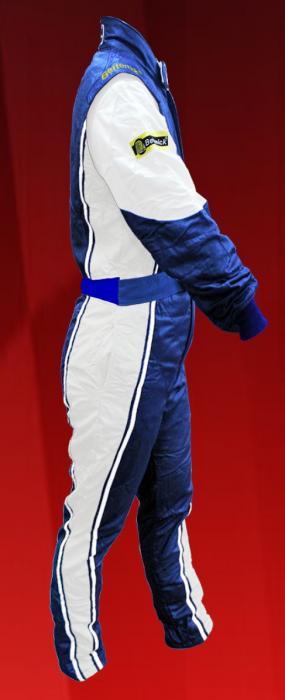 Rennoverall Beltenick Driver II FIA8856-2018 
Gr. XLW (weite Größe, Damen XL) , blau-silber