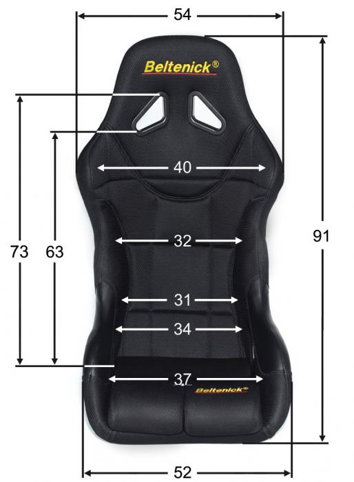 Beltenick Rennsitz RST 600 GFK
Größe M, schwarz, Stoff (Mesh) FIA 8855-1999 
