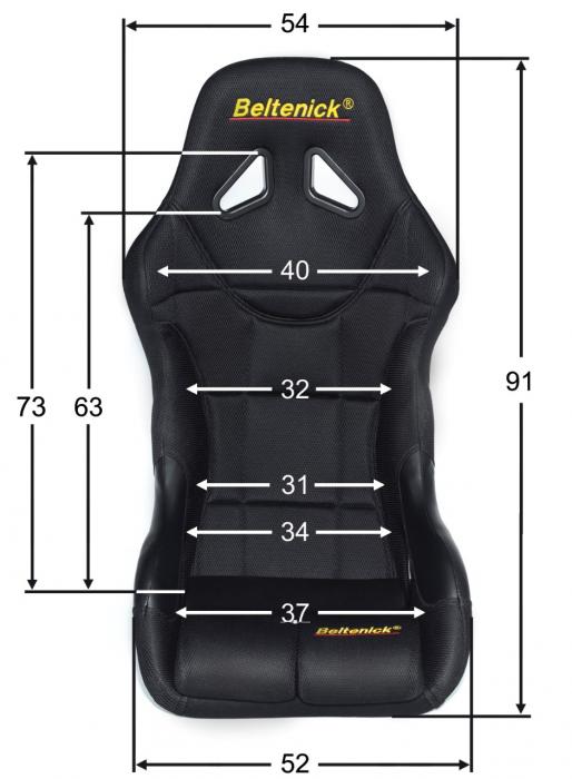 Beltenick Rennsitz RST 600 GFK
Größe M, schwarz, Skyleder (PVC)