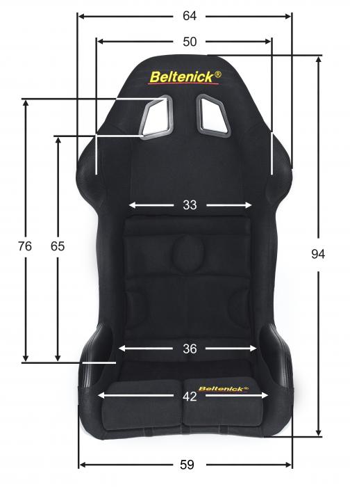 Beltenick Rennsitz RST 800 Vollschalensitz
Größe M, schwarz, Skyleder (PVC) FIA 8855-1999 