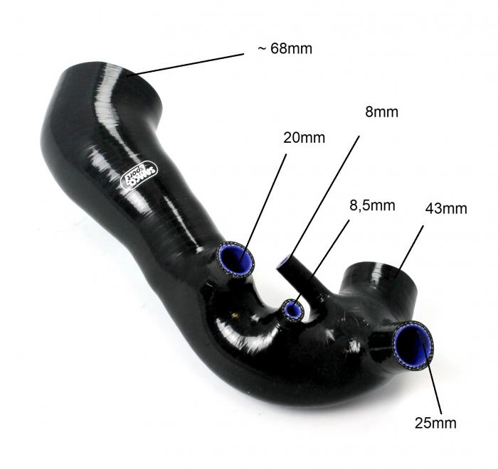 Ansaugschlauch Audi A4 1800 Turbo B5/B6 Samco schwarz 
VW Passat 1.8T B5