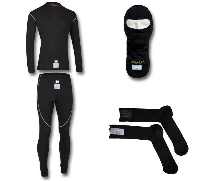Beltenick Unterwäsche Komplett Set schwarz
Homologation FIA 8856-2018