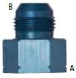 UNF-metrischer Adapter 
M12x1,5 i - D6 aussen