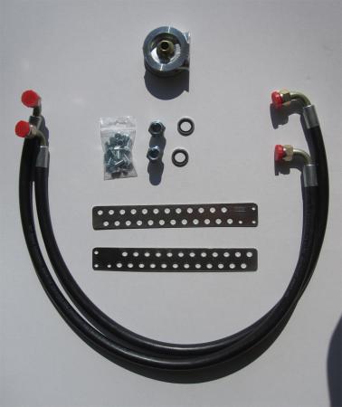 Mocal Ölkühlereinbausatz 3/4" Ölfiltergewinde 
1/2" Schläuche Aeroquip std.