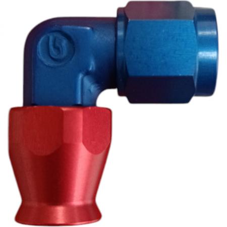 Goodridge JIC Anschluss 90° Dash 06 JIC  9/16-18 
geschmiedet für PTFE Schlauch Serie 600