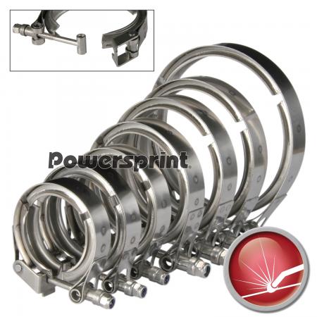 Powersprint Auspuff Schnellverschluss V-Band Schelle (QR) 
Ø 65 - 76 mm / 2,75 - 3,00