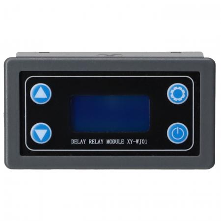 Timer Zeitrelais Zeitverzögerungsmodul 
mit Digital LCD Display in blau