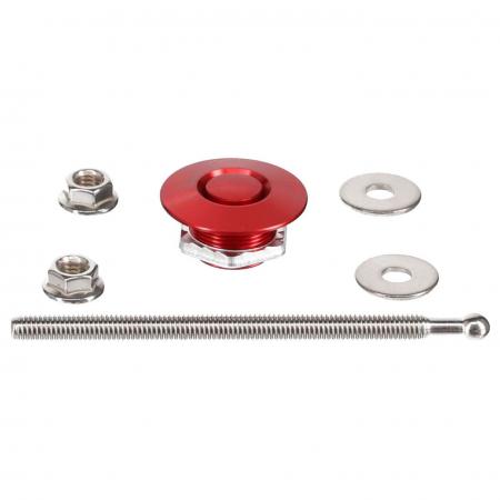 Push Lock Haubenhalter 31,5mm
 rot
