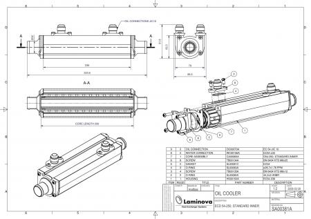Laminova Ölkühler 325mm Ölanschluss: AN10 (7/8-14)
Wasseranschluss: Durchmesser 32mm SA00381