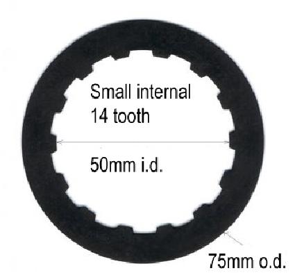 Gripper interne Sperrlamelle 1,5mm
 kleine Größe