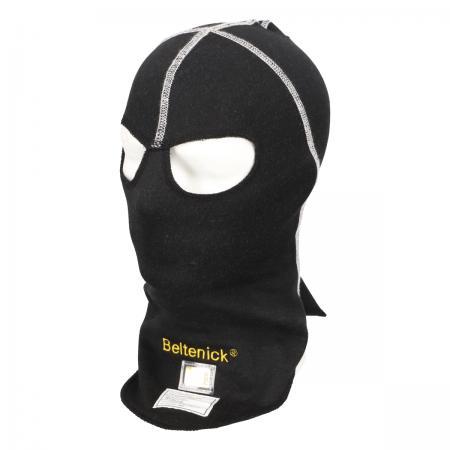 Beltenick Kopfhaube Balaclava 2-lagig schwarz, Augenlöcher
FIA 8856-2018