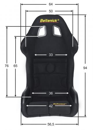 Beltenick Rennsitz RST 800 Vollschalensitz
Größe M, schwarz, Stoff (Velvet) FIA 8855-1999 