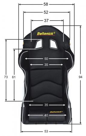 Beltenick Rennsitz RST 900 Ohrenschalensitz
Größe M, schwarz, Stoff (Mesh) FIA 8855-1999