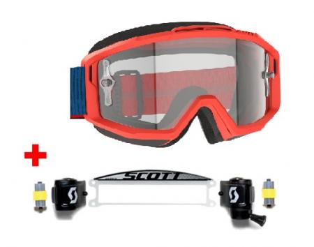 Scott Split OTG rot Brillenträger Brille 
incl. Roll Off