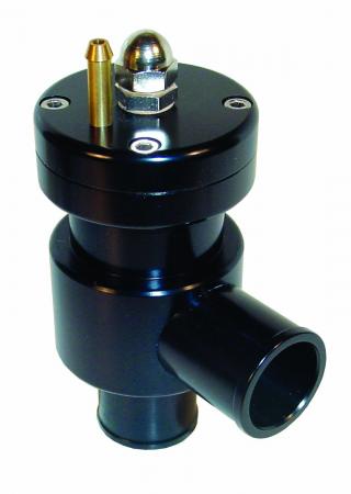 Dump Valve Sytec 0,5-3 bar Kolbenventil geschlossen 
 - Anschlussdurchmesser 25mm schwarz