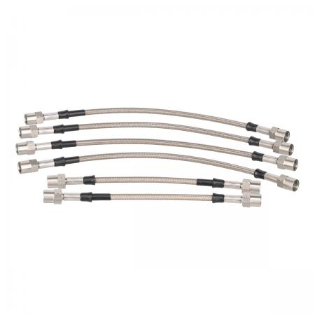 Goodridge Bremsschlauchsatz BMW E-24 M635 CSI 
bis BJ -04/82  6-teilig mit ABE