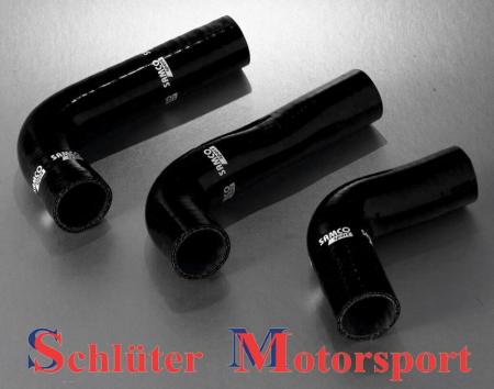 Samco Alfa Romeo 164 V6 3.0 12v 
 3-teiliges Kühlwasser-Schlauchkit schwarz