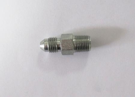 Adapter JIC-NPT Stahl 
1/8x27NPTF zu 3/8x24JIC